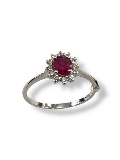 Ringe Demetra Dame CHROMA in Weißgold Rubino 0.55 Ct 119.R.055.012.W - 119.R.055.012.W